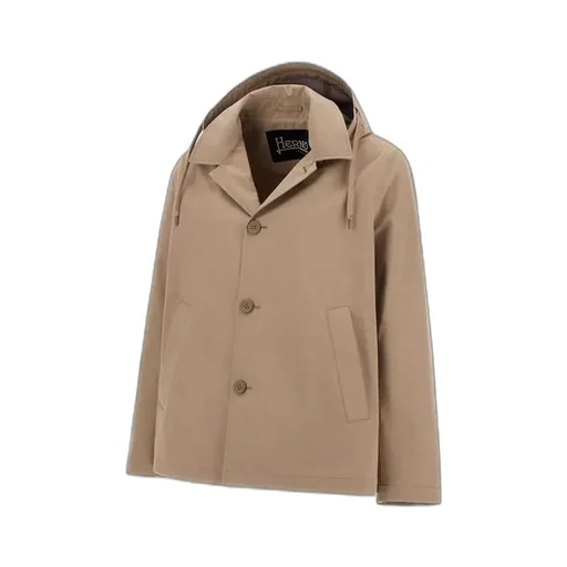 Hooded Buttoned Jacket