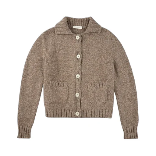 Button-Up Patch-Pocket Cardigan