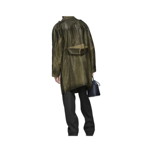 Double-Breasted Caban Coat