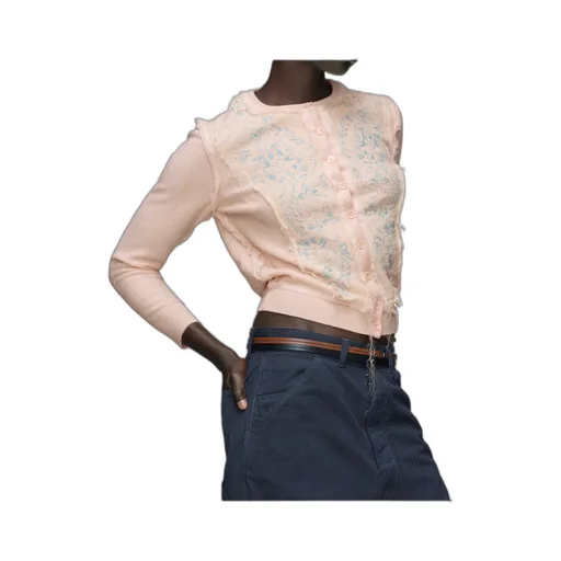 Vintage Effect Knitted Cardigan