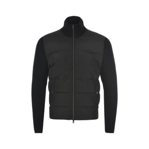 Zipper Long Sleeve Down Jacket