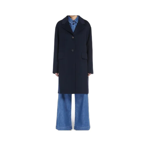 Single-Breasted Long-Sleeved Coat