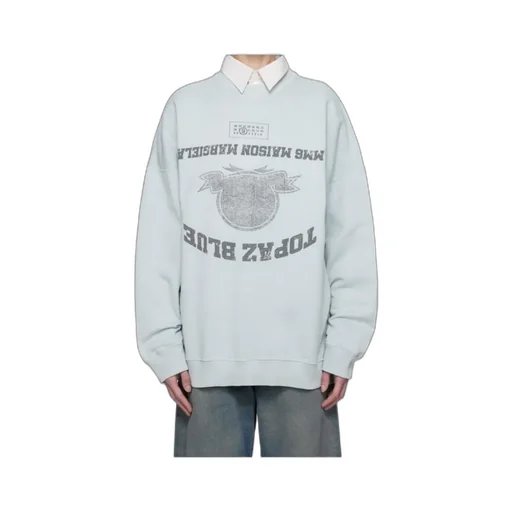 Numbers-Motif Sweatshirt
