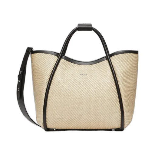 Logo Plaque Top Handle Bag