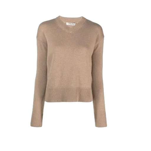 V-Neck Long-Sleeved Jumper