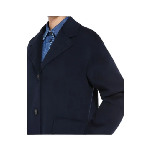 Single-Breasted Long-Sleeved Coat