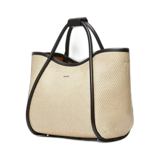 Logo Plaque Top Handle Bag