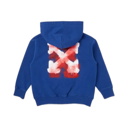 Arrow Spray Zip Logo Hoodie