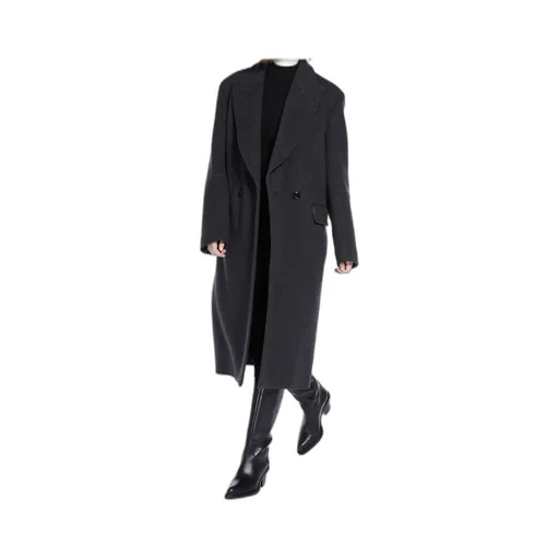 Double-Breasted Cashmere Coat