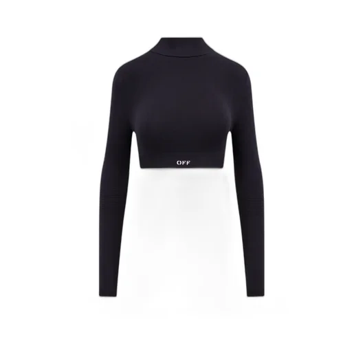 Off Stamp Crewneck Long-Sleeved Top