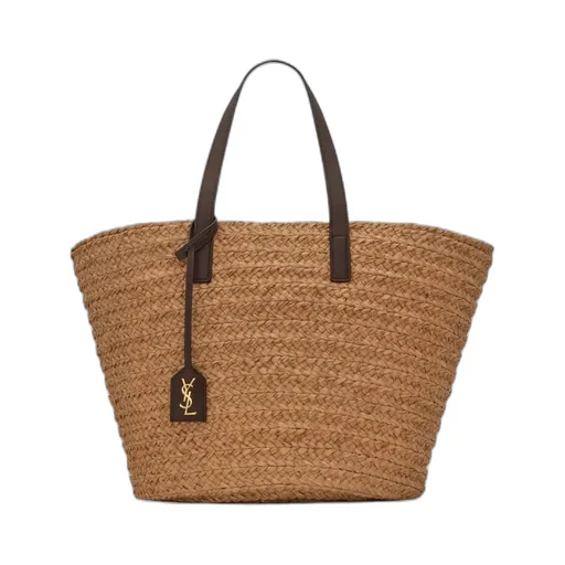 Logo Tag Interwoven Tote Bag
