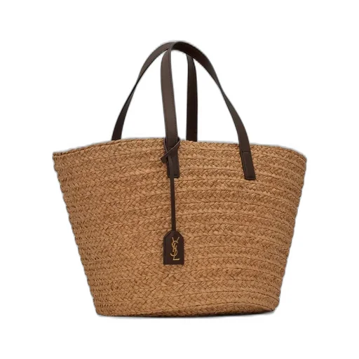 Logo Tag Interwoven Tote Bag
