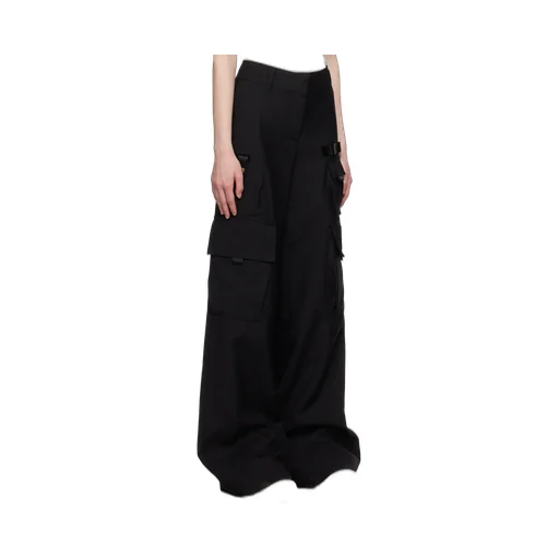 Logo Detailed Wide Leg Trousers