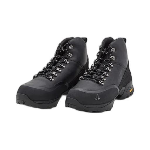 Round-Toe Lace-Up Boots