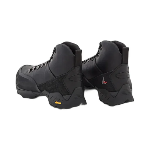 Round-Toe Lace-Up Boots