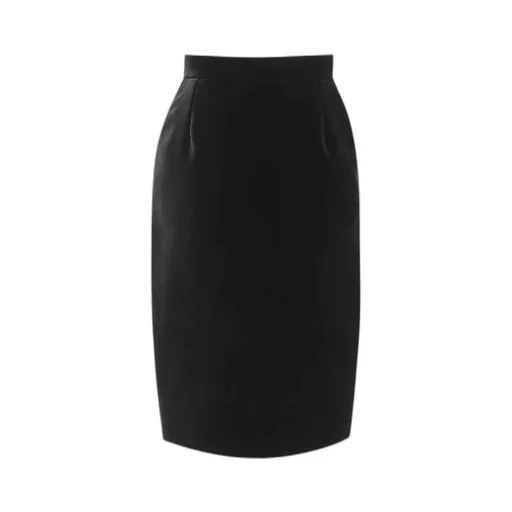 Velvet Mini Pencil Skirt