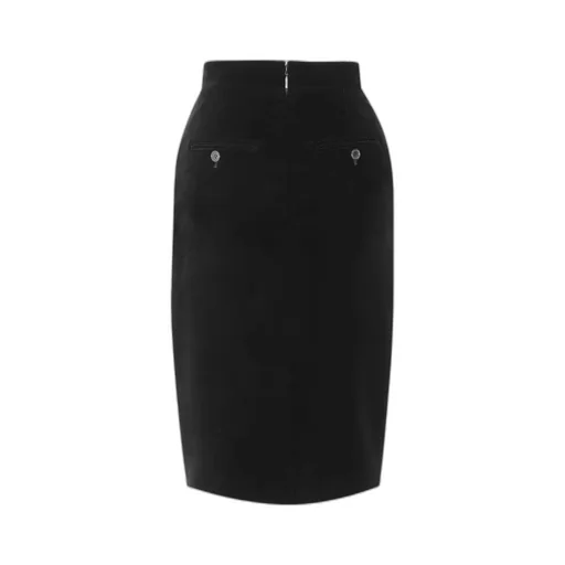 Velvet Mini Pencil Skirt