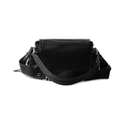 Medium Explore Nappa Leather Shoulder Bag With Flap