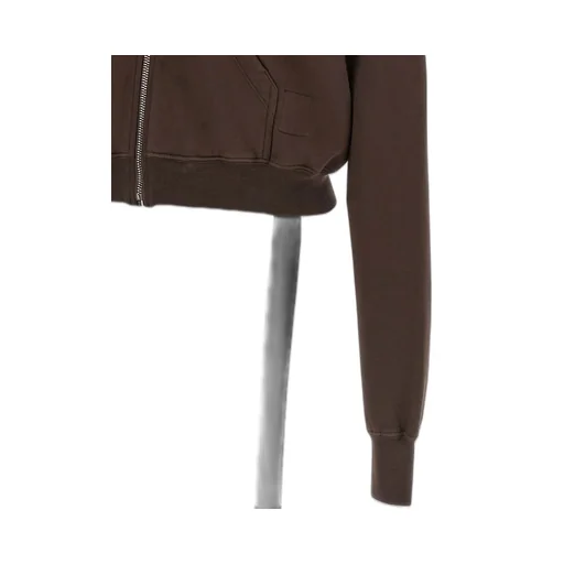 Mountain Asymmetric Zip High-Neck Hoodie