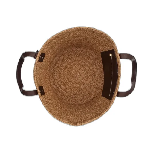 Logo Tag Interwoven Tote Bag