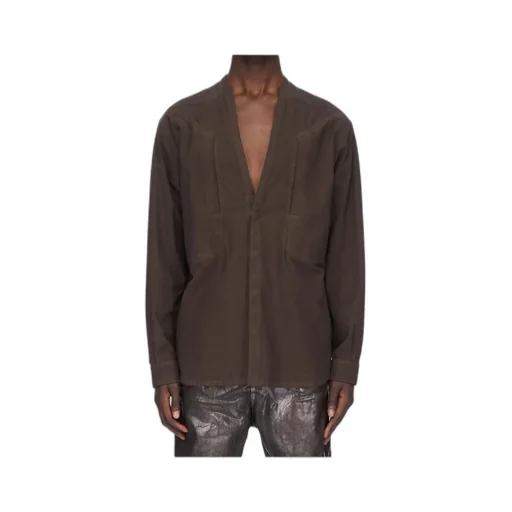 Button-Fastening Cotton Shirt