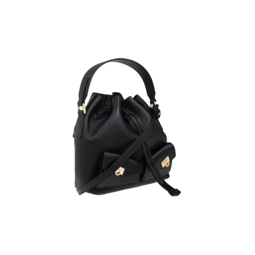 Hug Drawstring Mini Cube Bucket Bag