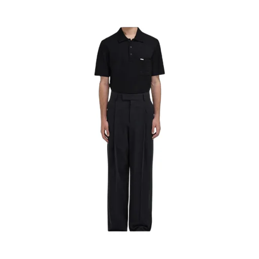 V-Neck Polo With Jacquard Pocket Detail