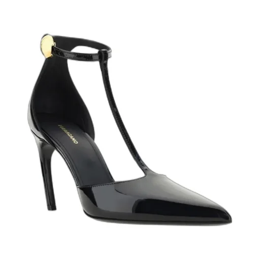 T-Strap Pointed-Toe Pumps