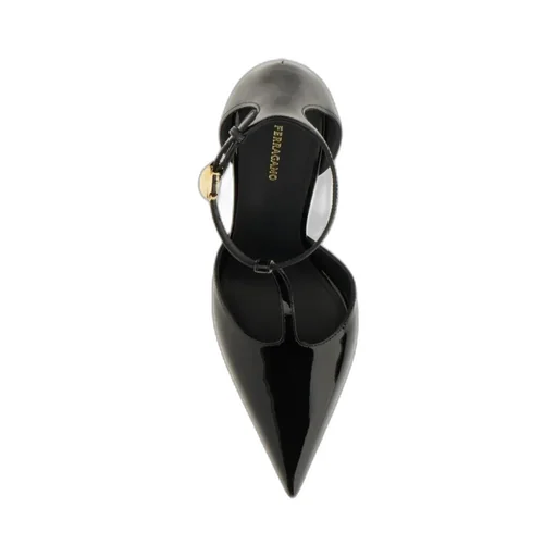 T-Strap Pointed-Toe Pumps