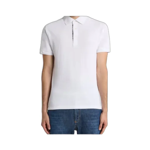 Cotton Polo Shirt With Pegaso