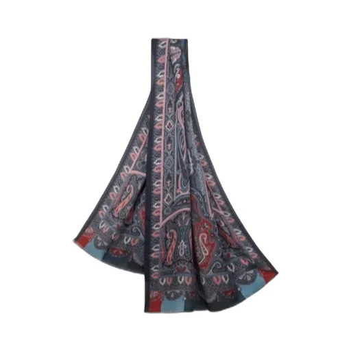 Printed Cashmere And Silk Scarf
