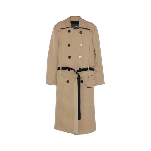 Double-Breasted Belted Coat