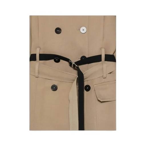 Double-Breasted Belted Coat
