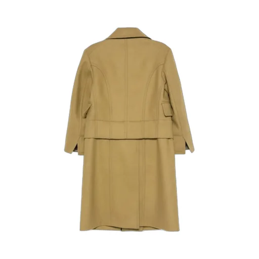 Buttoned Panelled Coat