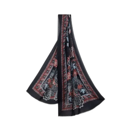 Wool And Cashmere Jacquard Scarf