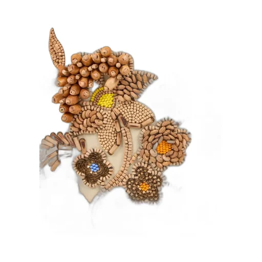 Small Leather Kalispera Bag With Beads And Fringing