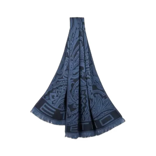 Printed Wool- And Silk-Blend Scarf
