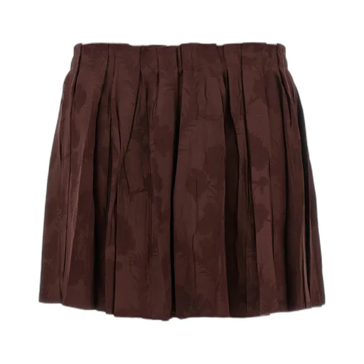 Pleated Wool-Blend Mini Skirt