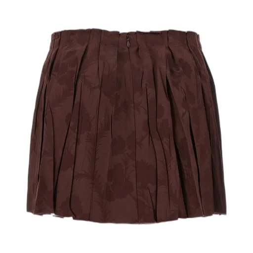 Pleated Wool-Blend Mini Skirt