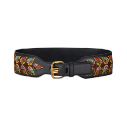 Embroidered Leather Belt