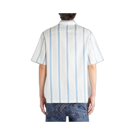 Striped Logo Embroidered Shirt