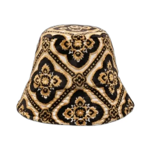 Patterned Jacquard Terry Bucket Hat