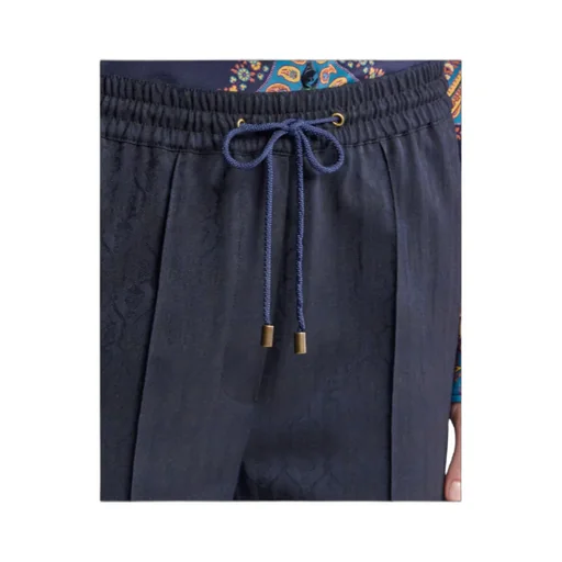 Wool Jacquard Jogging Trousers