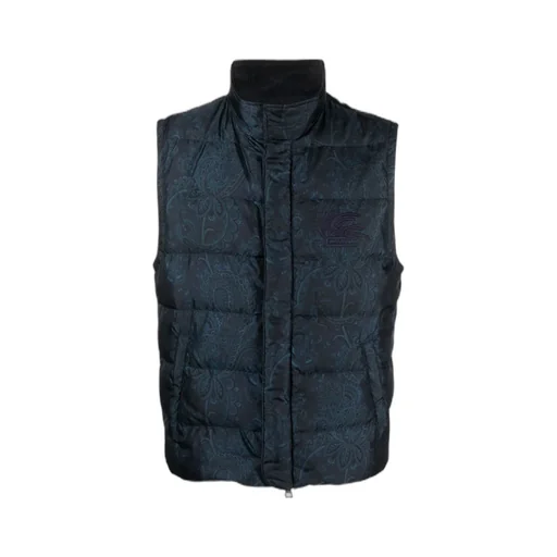 All-Over Paisley Printed Padded Vest