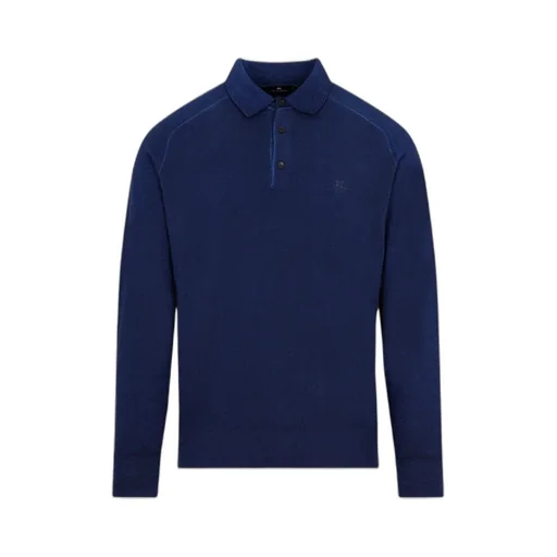 Logo-Embroidered Long-Sleeve Polo Shirt