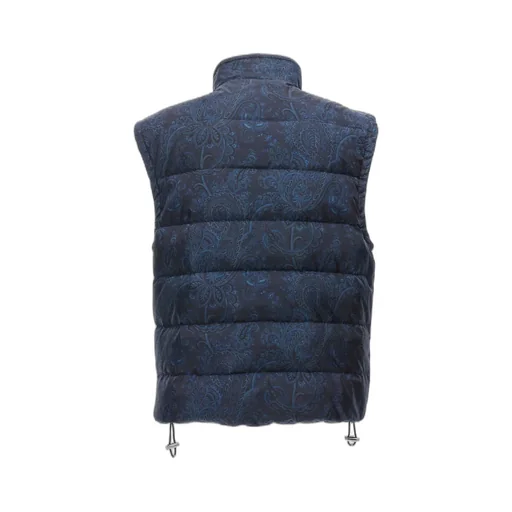 All-Over Paisley Printed Padded Vest