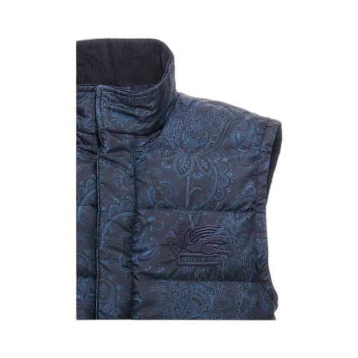 All-Over Paisley Printed Padded Vest