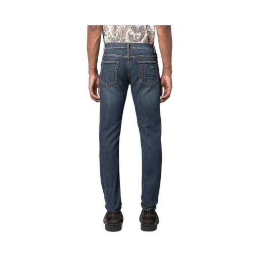Jeans With Pegaso Embroidery On Rear