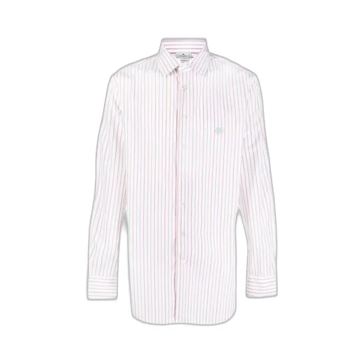 Logo-Embroidered Striped Shirt