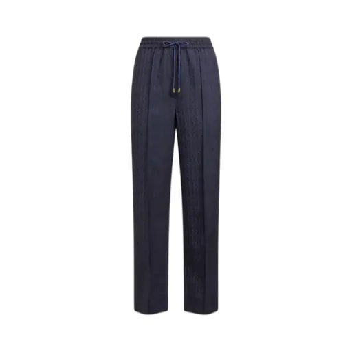 Wool Jacquard Jogging Trousers